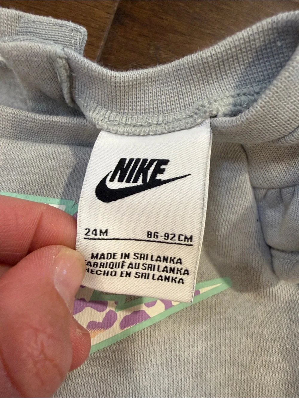 Nike Toddler Girls Matching Gray & Pastel Leopard Print Set - 24 Months - C8-131 - Picture 4 of 9